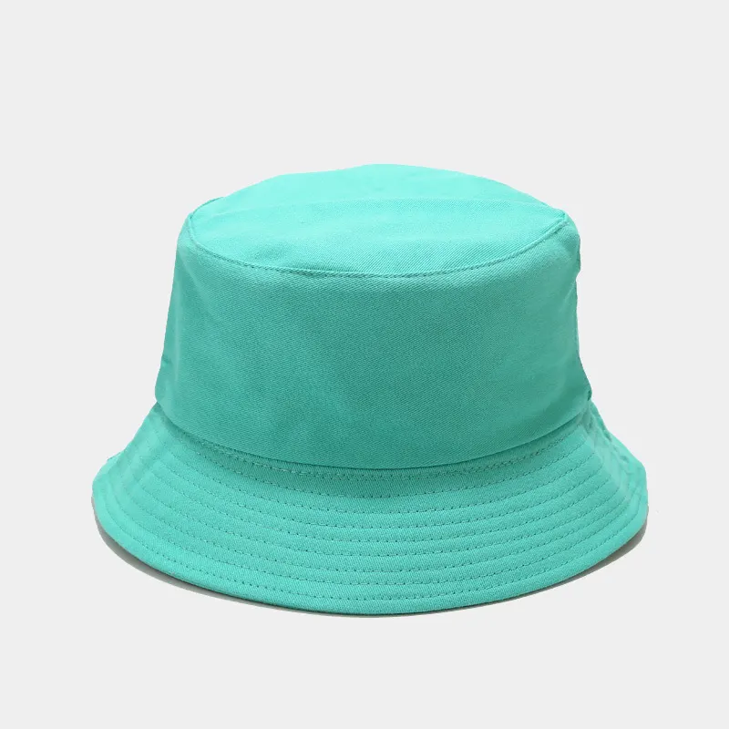 Solid Color Cotton Bucket Hat - Mint Green