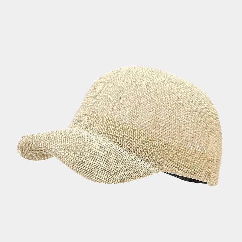 Breathable Mesh Baseball Cap - Cream