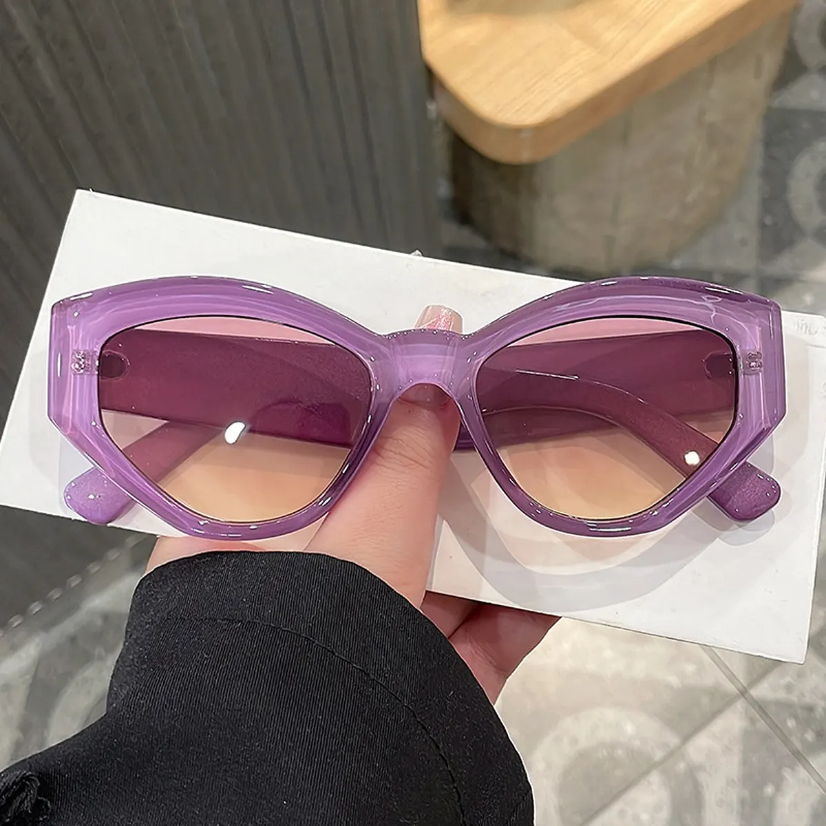 Cat-Eye Sunglasses - Heliotrope Purple