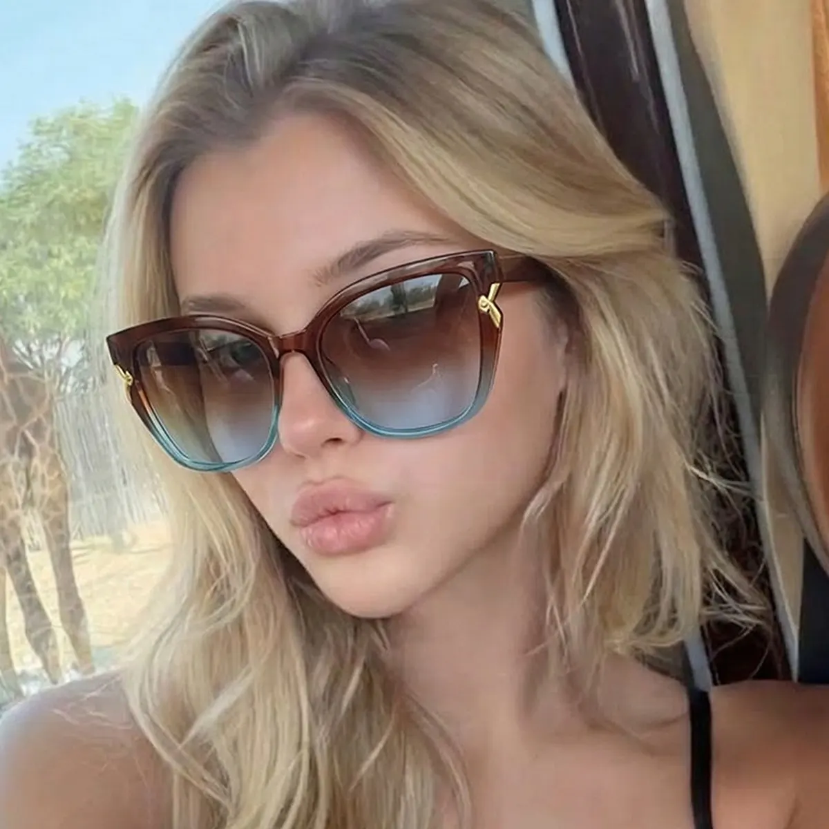 UV Protection Gradient Sunglasses - Style A