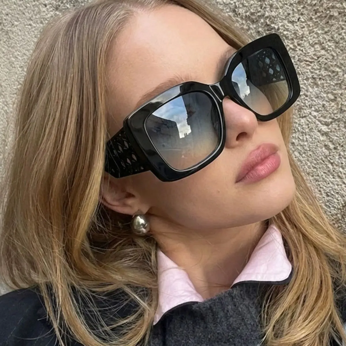 Oversized Square Sunglasses - Style C