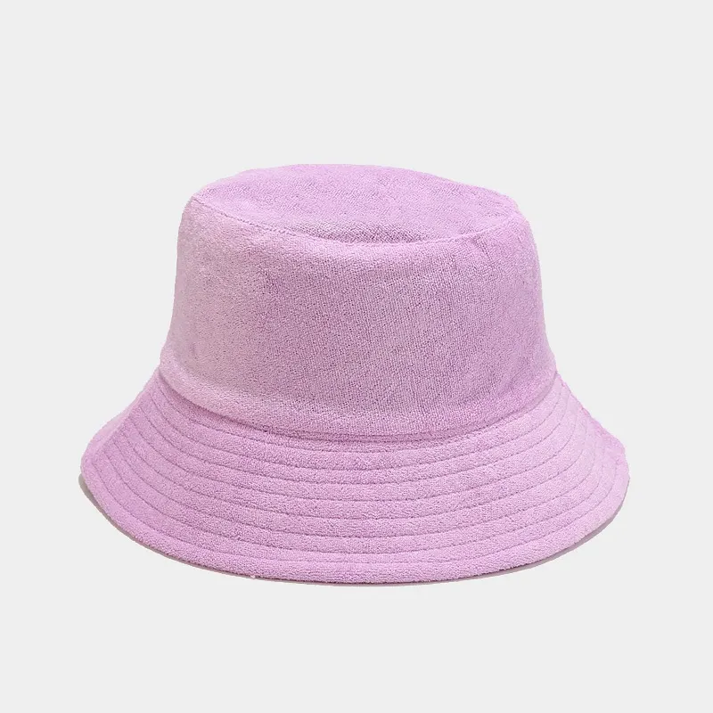 Wide Brim Bucket Hat - Light Purple