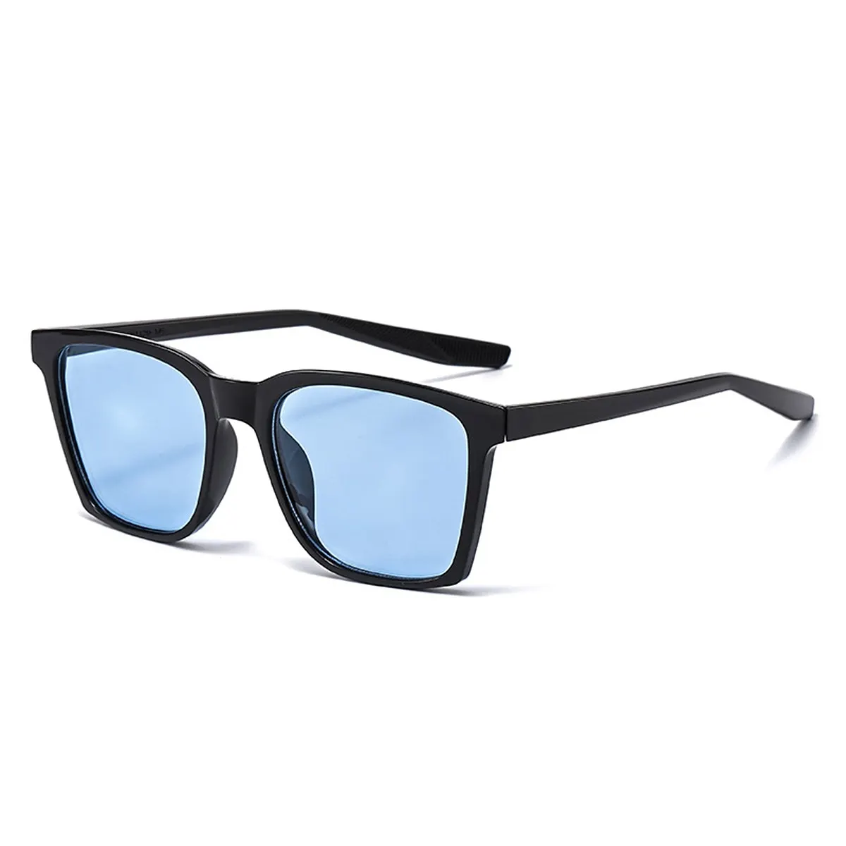 Tinted Lenses Square Sunglasses - Pastel  Blue