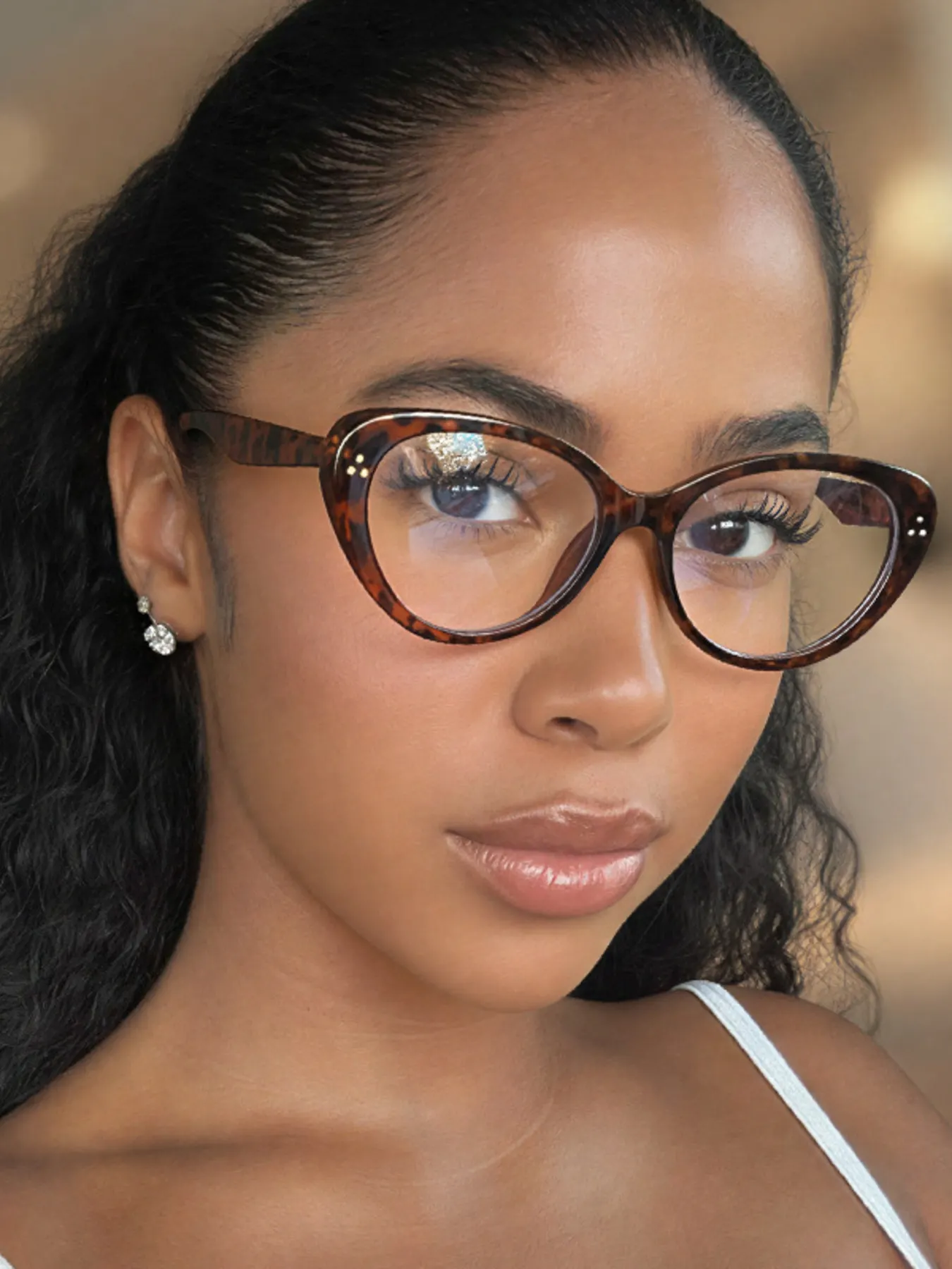 Cat-Eye Sunglasses - Leopard
