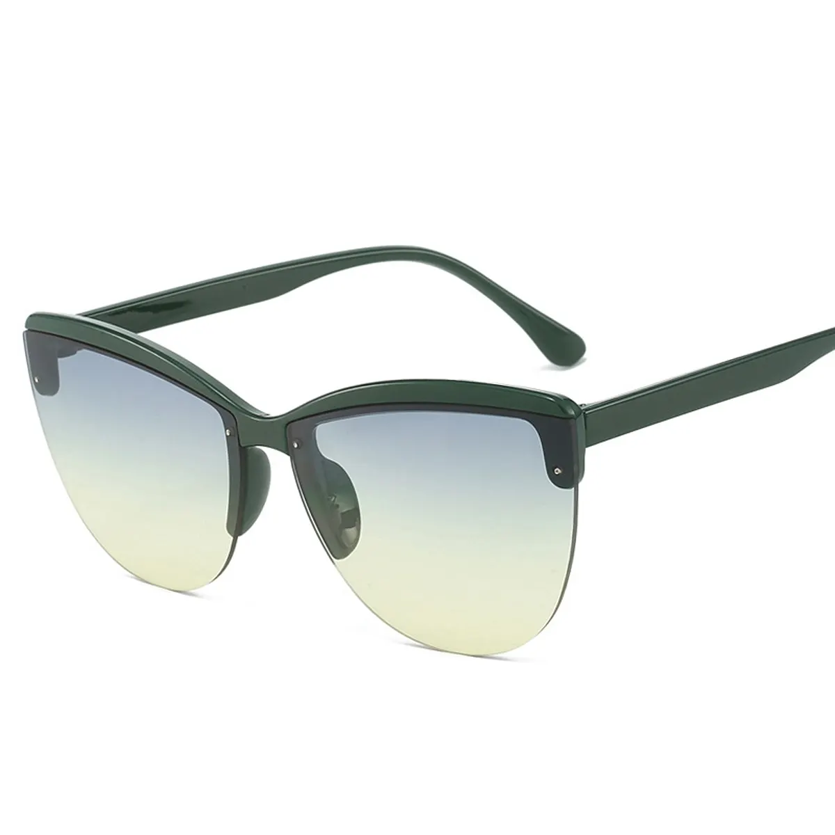UV Protection Half-Rim Sunglasses - Style E